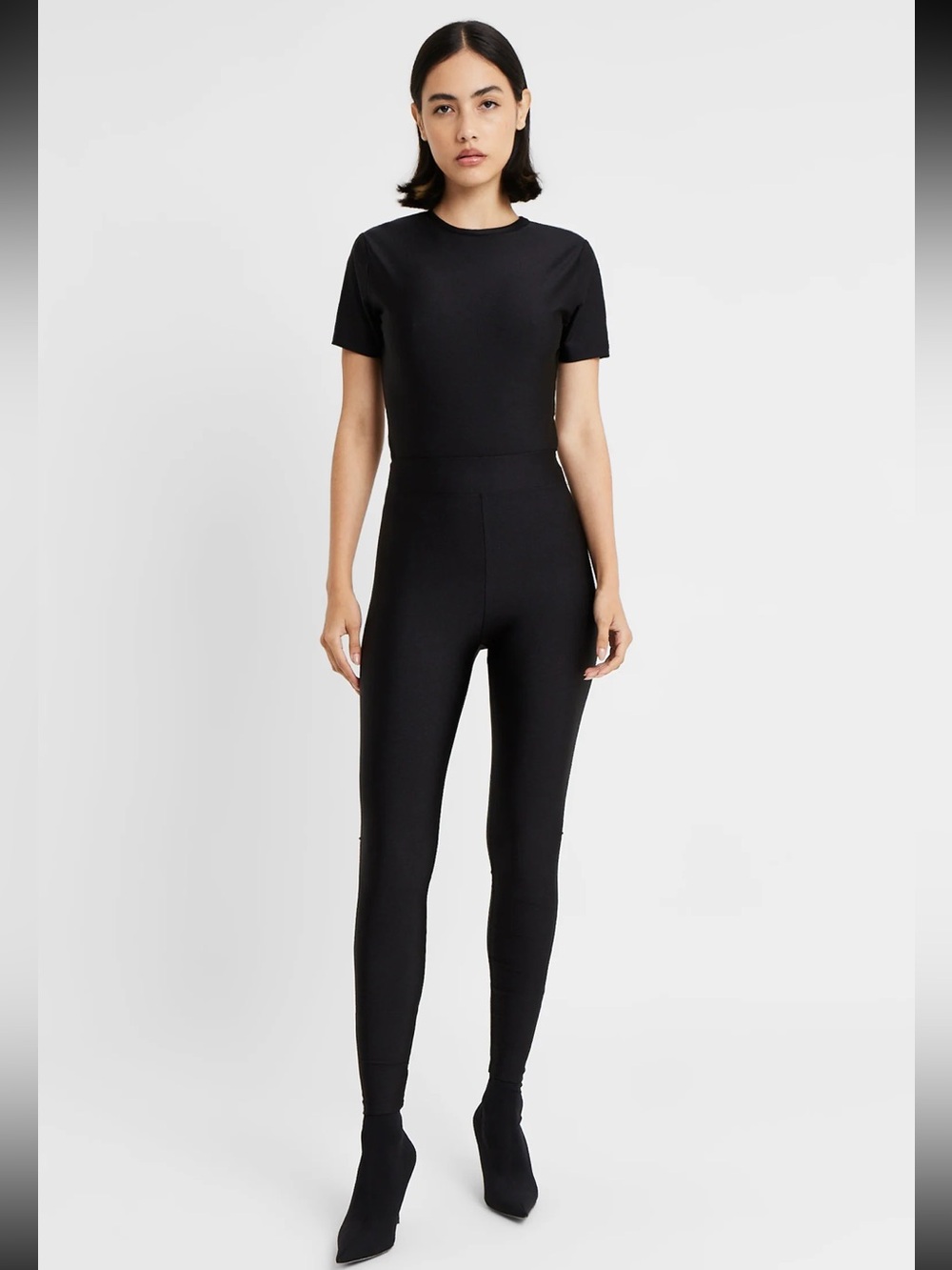 Because of Alice Spandex High Waisted Leggings - Black